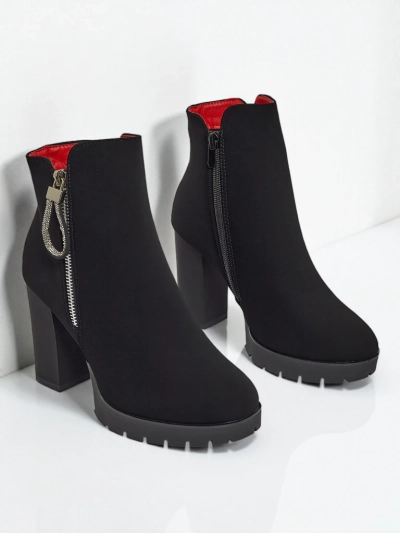 Women's Eco-Leather Heeled Ankle Boots Marellin