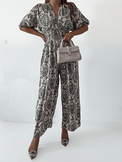 Royalfashion Patterned women's jumpsuit