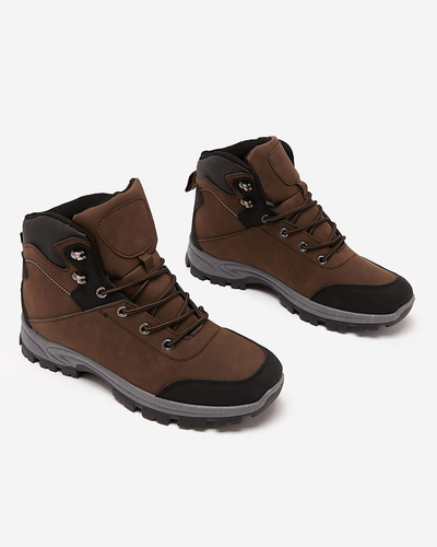Royalfashion Dark brown men's trappers Nokuki