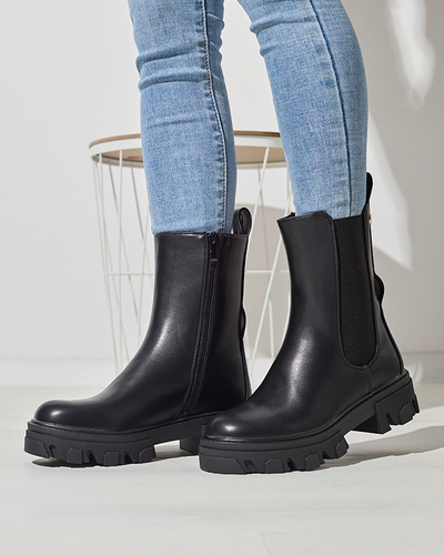 Women's high boots in black Vyvieva- Footwear