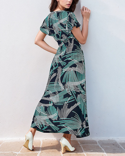 Royalfashion Patterned women's midi dress