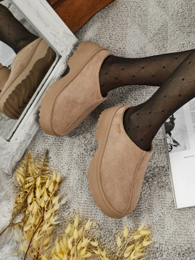 Īsi sieviešu a'la sniega zābaki ar kažokādu Noelina