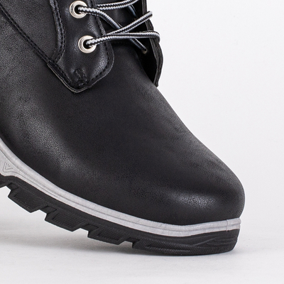 Black men's winter hiking boots Omitsok - Footwear