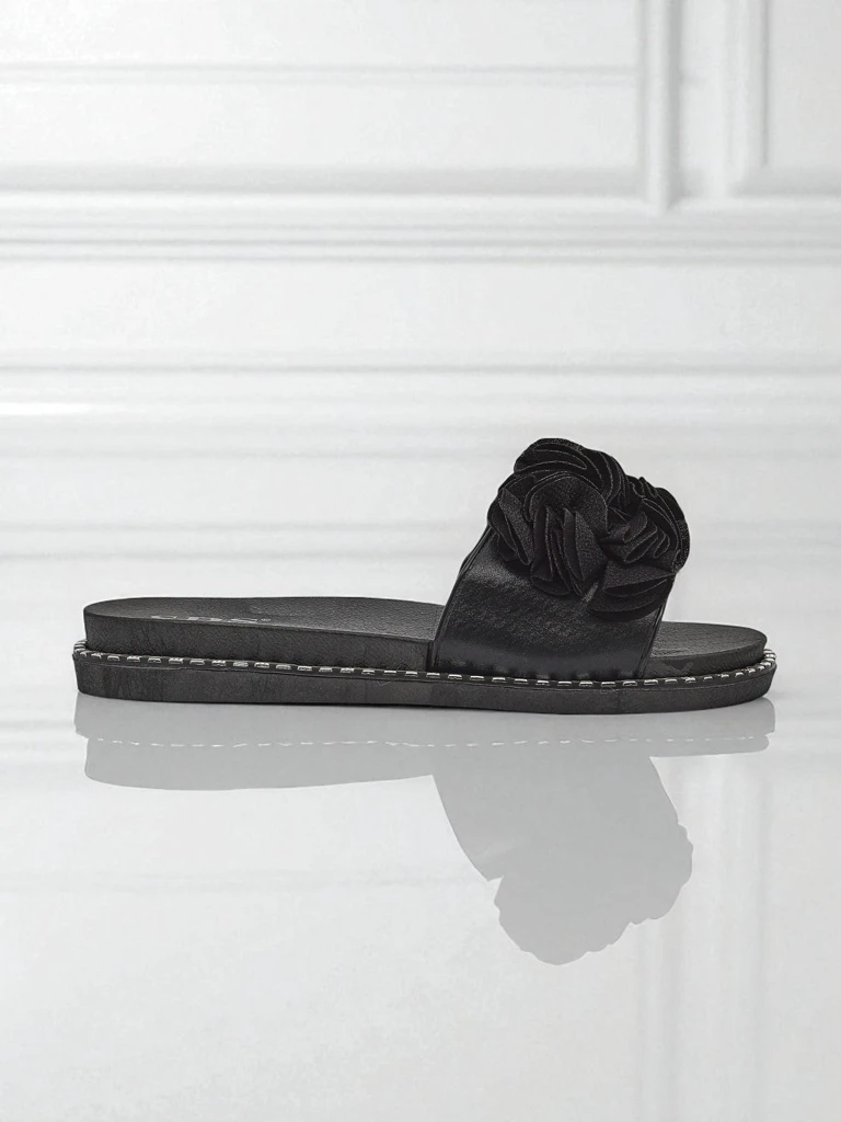 Royalfashion sieviešu plakanās zoles iešļūcenes Flora Verde