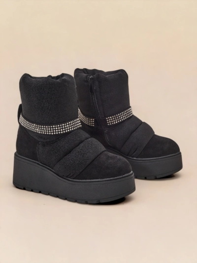 Royalfashion Women's wedge snow boots Renosi