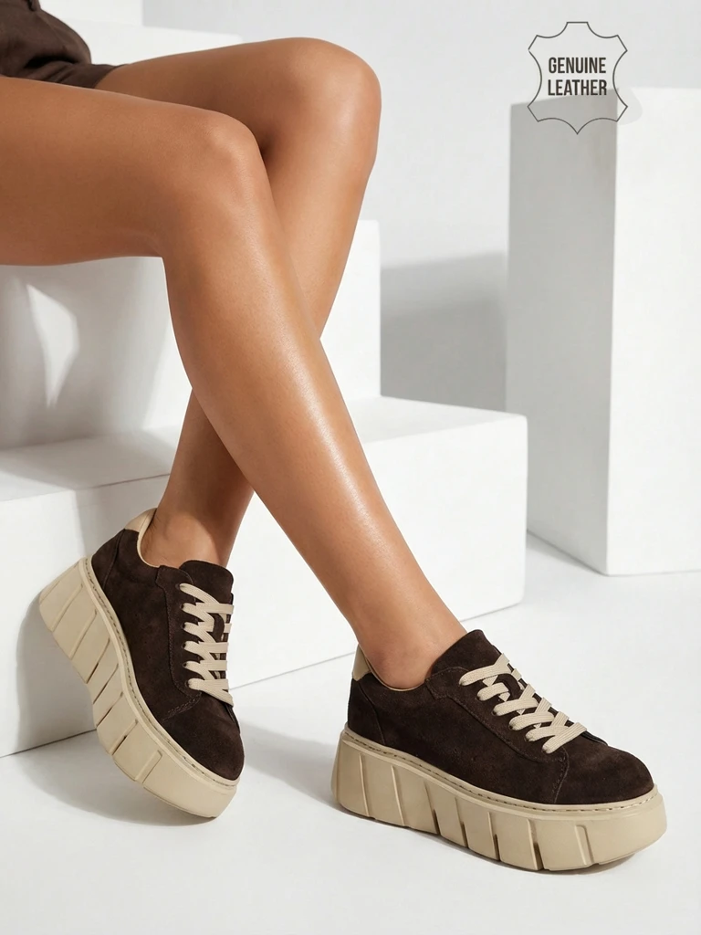 Eller Women's Sports Sneakers Made of Natural Leather