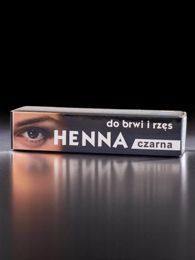 Black powder henna for eyebrows and eyelashes
