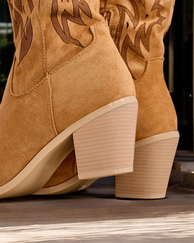 Royalfashion Sieviešu kovboja zābaki ar augstu papēdi Holorro