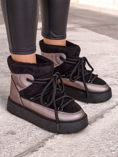 Royalfashion Sieviešu šnēģu zābaki ar šņāpu Izl</p>efa