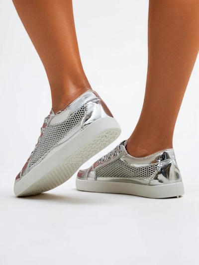 Royalfashion Лаковые женские экокожаные кроссовки Azzuros