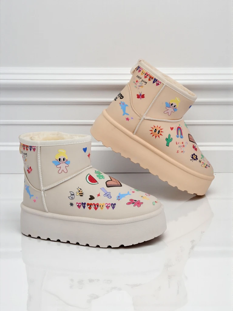 Royalfashion Krutkie buty a'la śniegowce damskie Aurelia Classico