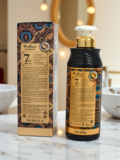 Wellice Aurelia Amino Acid Essence 7in1 Shampoo 500ml Fluffy Shine Smooth