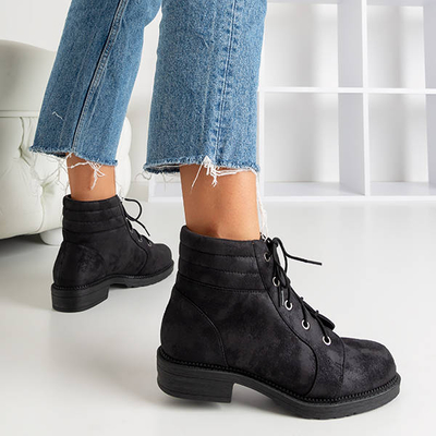Black women's bags with decorative abrasions Tusyon - Shoes