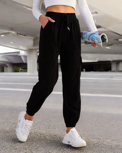 Royalfashion Women's Ribbed Pants