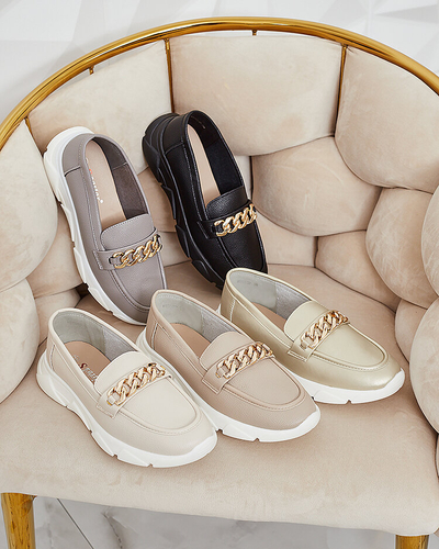 Royalfashion Moccasins with ornament on the nose Asedasel