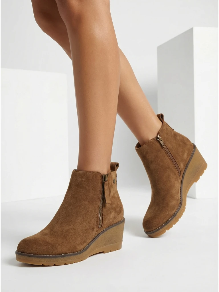 Zarrico Women's Wedge Ankle Boots