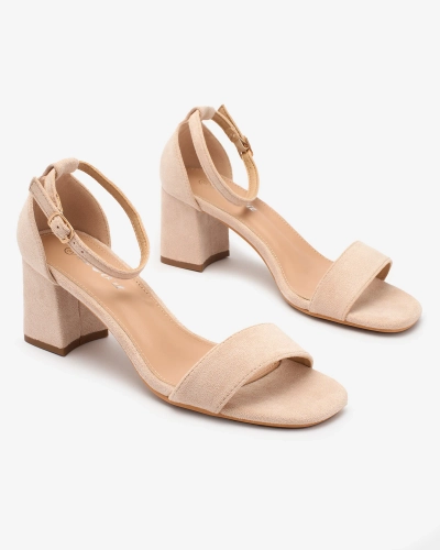 Royalfashion Bēšas krāsas sieviešu sandales Kulcad post