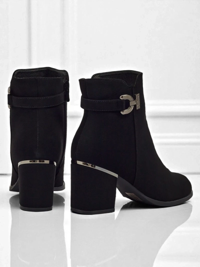 Ботильоны женские из экокожи на каблуке-столбике Ruvina