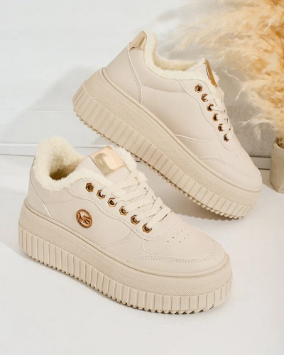 Royalfashion Warmed women's sneakers with fur Sofi