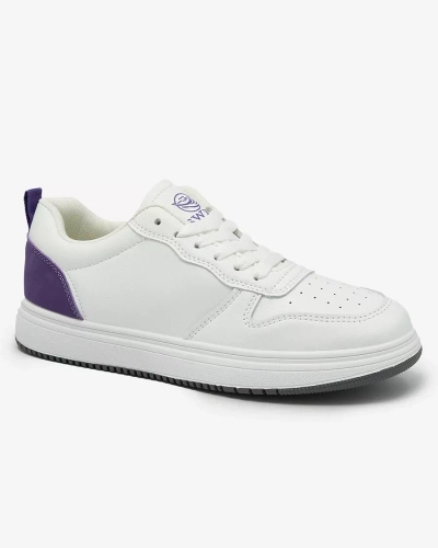 Royalfashion White and purple Colorburst Classics Sporta apavi