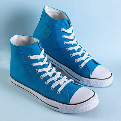 Men's blue Skarle high sneakers - Footwear