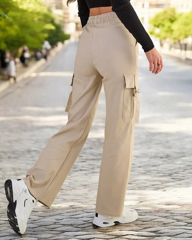 Royalfashion Sieviešu auduma kaujas bikses