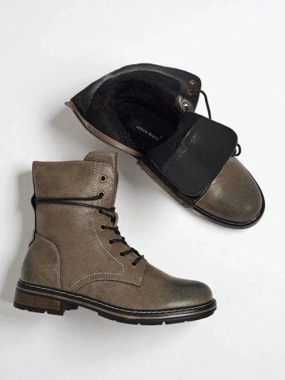 Eko skórzane sznurowane botki damskie Ravonna