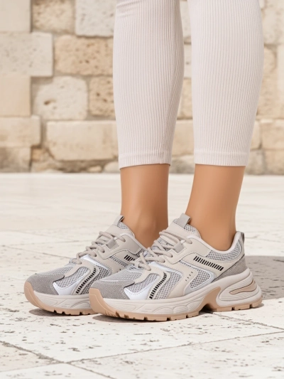 Aurelia Luna women's Royalfashion sneakers laced ecru