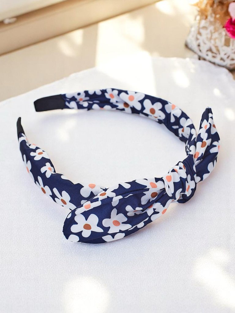 Royalfashion Hairband with a Bow in Floral Print Florinka