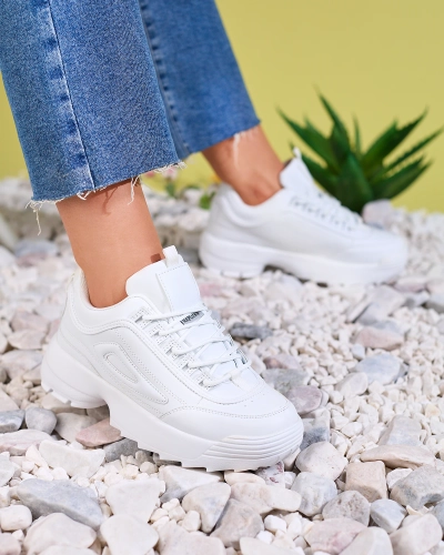 Royalfashion Белый Женские спортивные туфли на платформе Active Motion