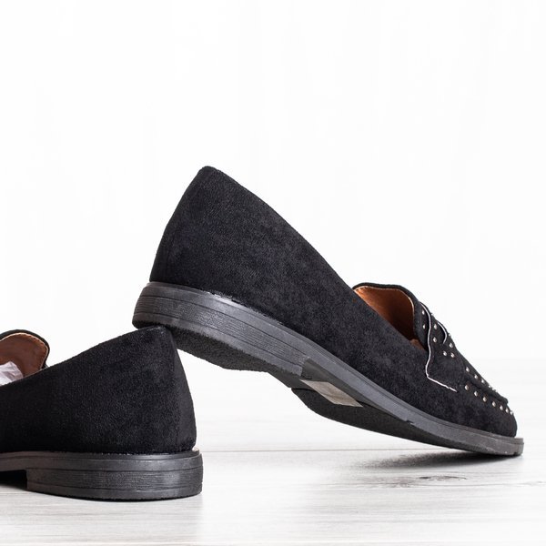 Black loafers with Paulete jets - Footwear