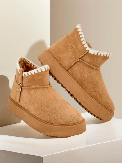 Royalfashion Short women's snow boot style boots Ewioz