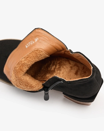 Royalfashion Black Lemere Ботинки на квадратном каблуке