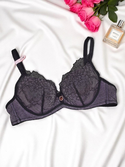 Royalfashion Sieviešu push-up mežģīņu krūšturis Romance Push-Up