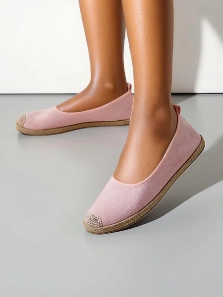 Royalfashion Sieviešu ekoloģiskās zamšādas espadrilles Aroles