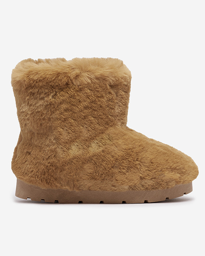 Women's snow boots in camel color Ottola- Footwear