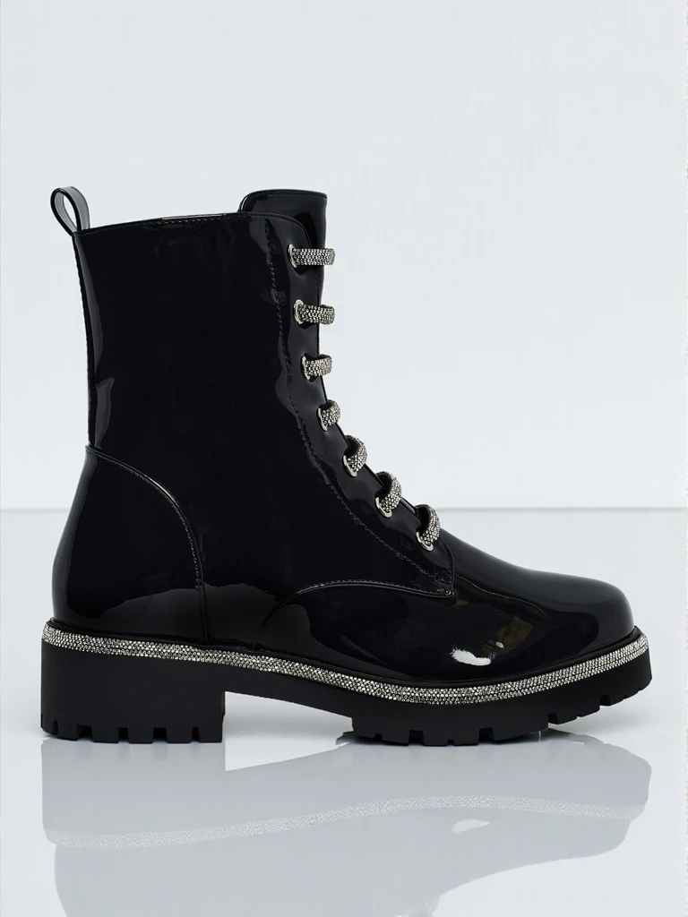 Gelakte Fjorra veterlaarsjes voor dames