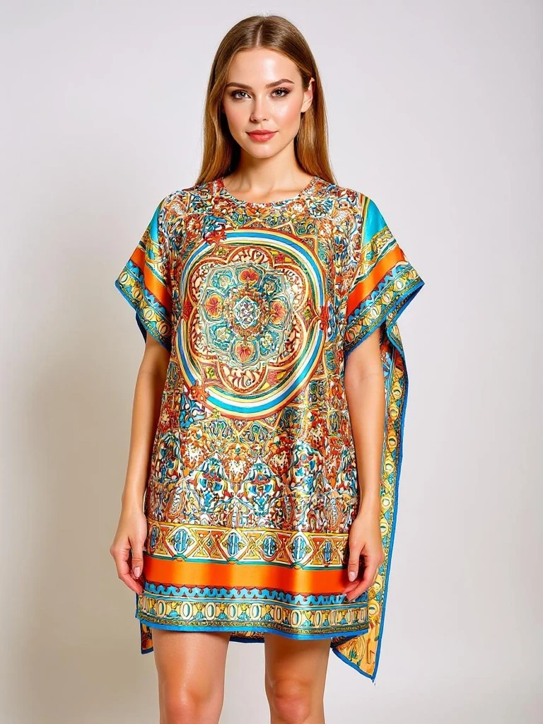 Calista pareo dress – colorful, light, inspired by the Mediterranean style