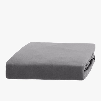 Cotton light gray sheet with an elastic band 140x200 - Sheets