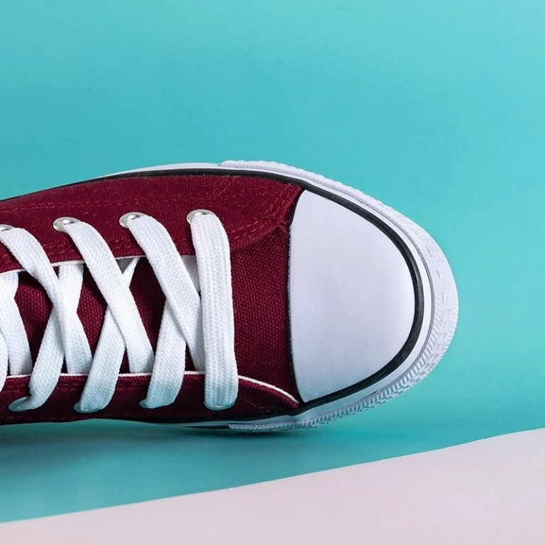 OUTLET Высокие кеды женские темно-бордовые Skarllet - Обувь