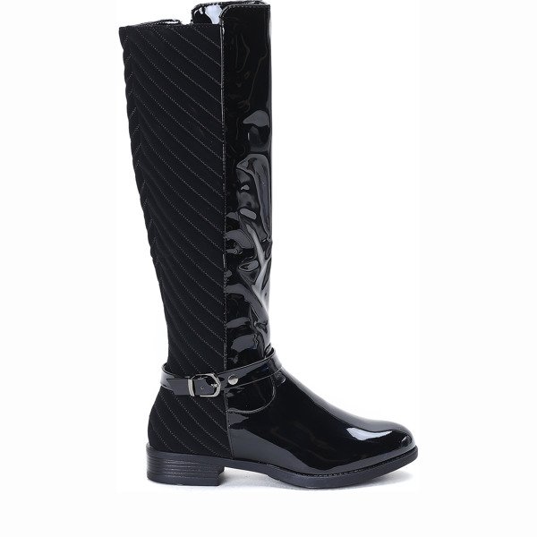 Black lacquered boots Trap Queen - Footwear