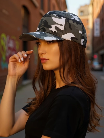 Royalfashion CamoFlex kamuflāžas beisbola cepure