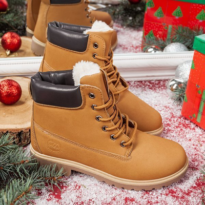 Brown hiking boots with Polar Bear insulation - Footwear