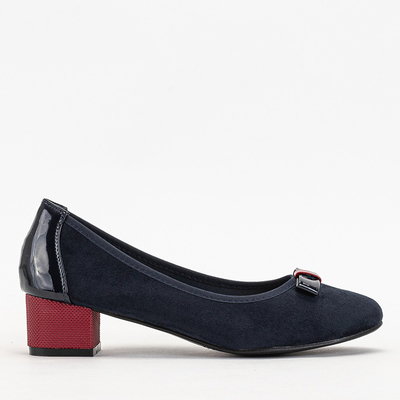 Navy blue women's high heels Sentiso - Footwear