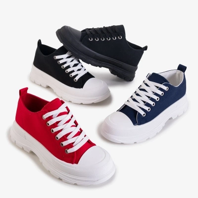 OUTLET Black and white women's sports shoes Weneri - Footwear