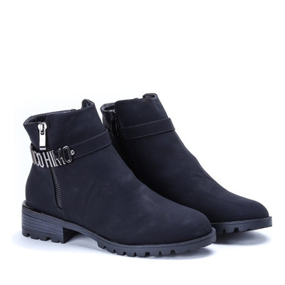 Czarne sztyblety Madina - Obuwie