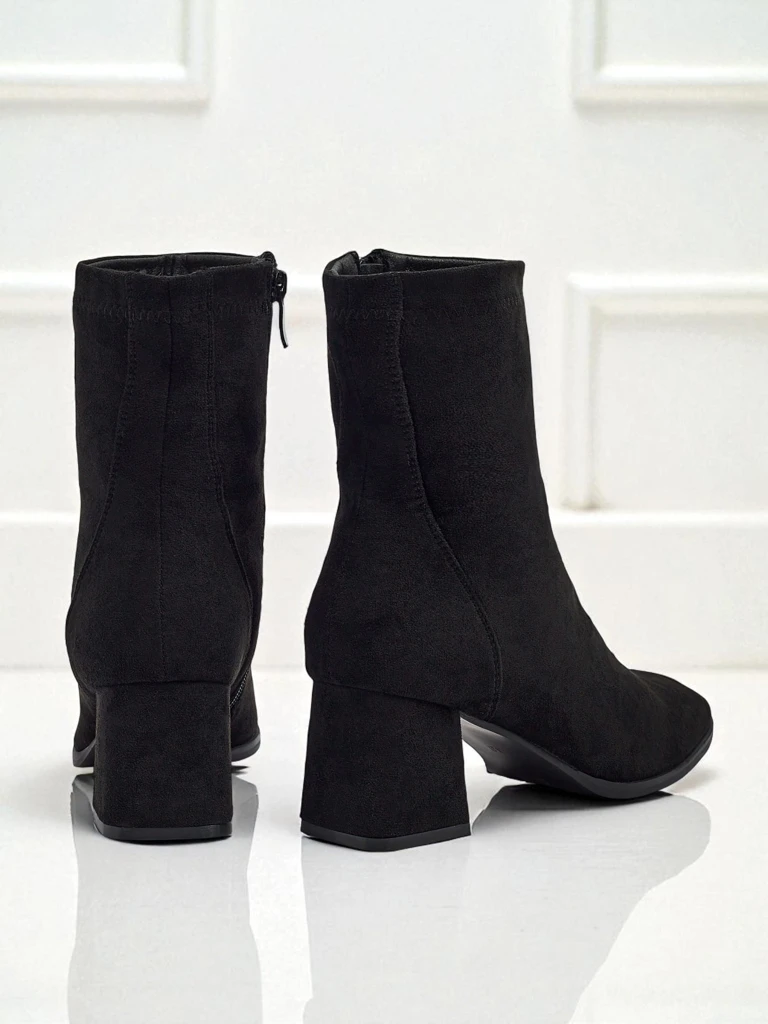 Women's Evron Faux Suede Block Heel Ankle Boots