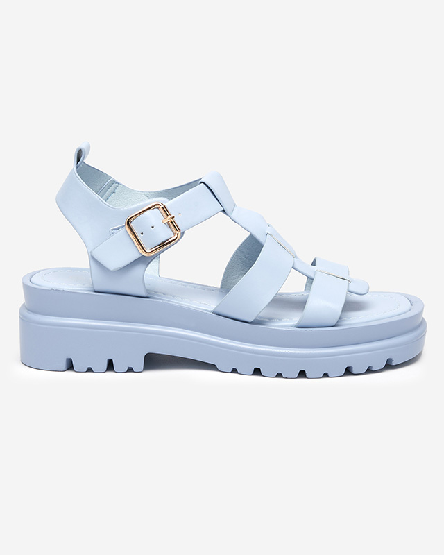 Sieviešu gladiatoru sandales zilā krāsā Raef - Apavi