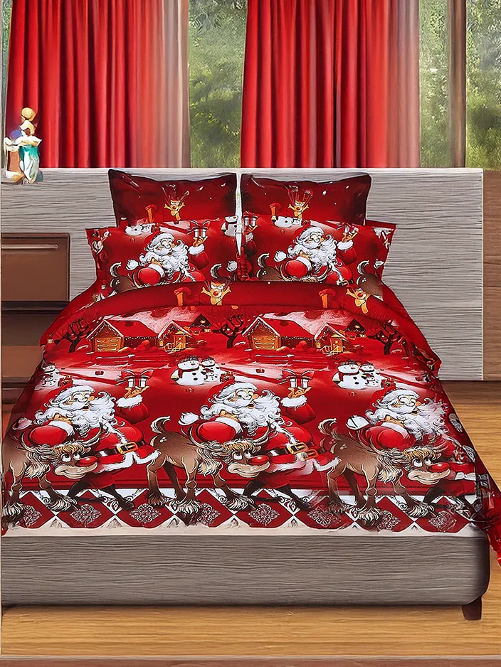 Royalfashion Ziemassvētku gultas veļas komplekts 160x200 pilns 3 daļas