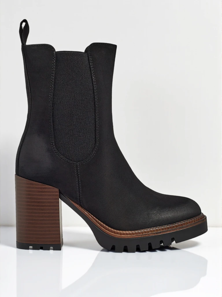 Botki femina eco zamszova na stupku Soreya